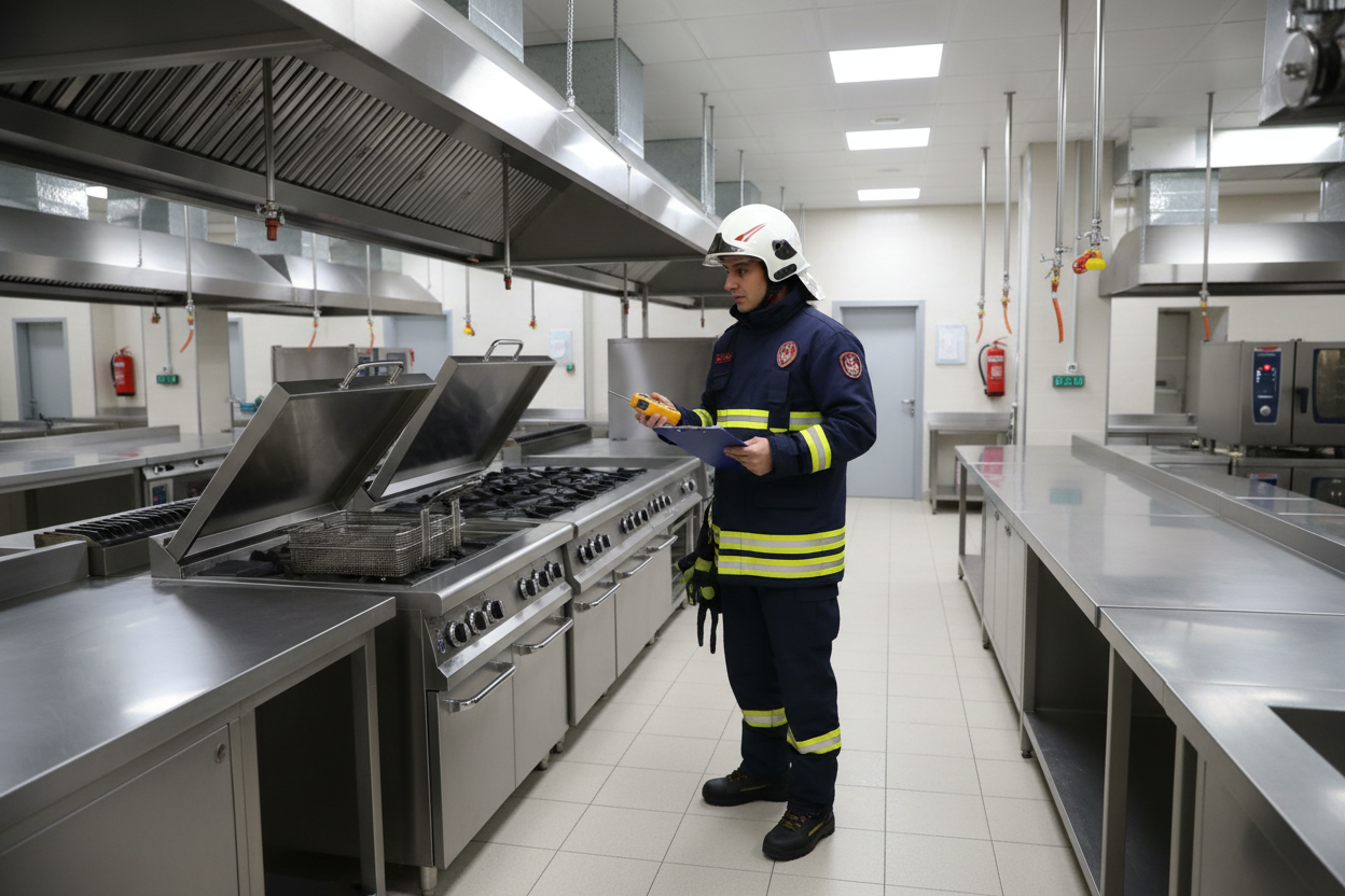 Endüstriyel Mutfaklarda Yangın Riskleri ve Sabit Söndürme Sistemleri