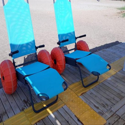 BEACH STAR ENGELLİ PLAJ SANDALYESİ 2 TEKER KOLÇAKLI