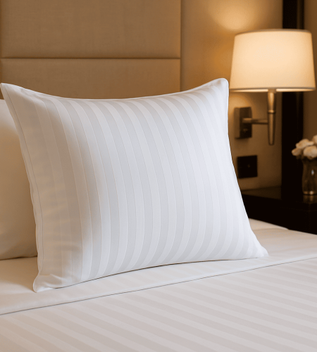 92 Tel Çizgili Yastık Kılıfı Polycotton