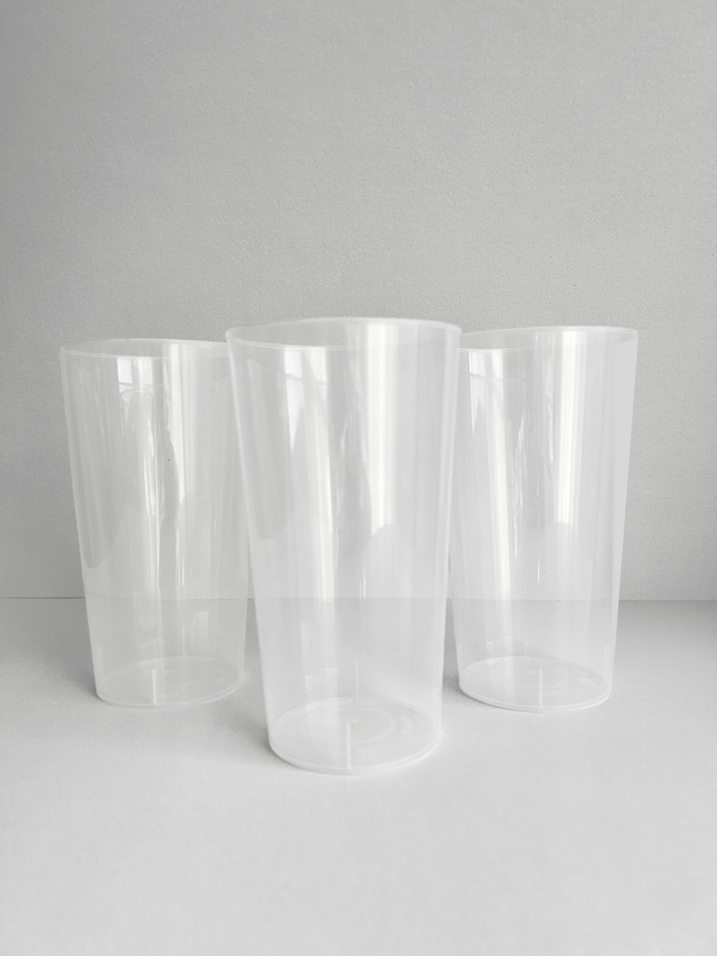 Tekrar Kullanılabilir Şefaf Bardak 600 ml