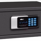 VIP Tipi 1. Sınıf LCD Ekranlı Elektronik Şifreli Otel Oda Kasası – Acil Açma Anahtarlı 20x43x35 cm