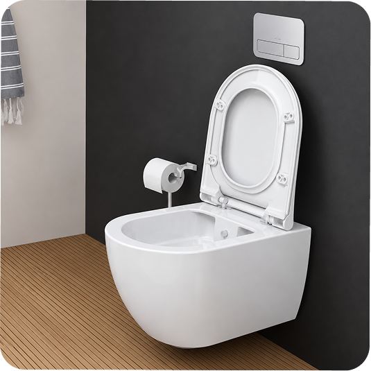Fortus Gizli Montaj Asma Klozet – Duvara Monte Seramik WC
