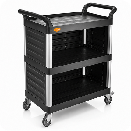 GSAK-01 Kapalı Servis Arabası| 3 Katlı Profesyonel Service Trolley