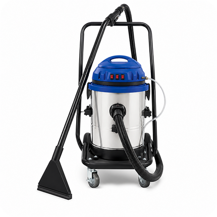 Halı ve Koltuk Yıkama Özellikli Sanayi Tipi Süpürge | 50 L Kirli / 10 L Temiz Su Tankı | 1200 W
