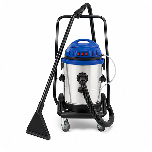 Halı ve Koltuk Yıkama Özellikli Sanayi Tipi Süpürge | 50 L Kirli / 10 L Temiz Su Tankı | 1200 W