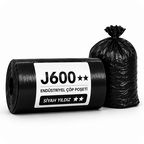 Siyah Endüstriyel Çöp Poşeti 80×110 cm – 10 Rulo - 600gr