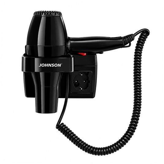 JOHNSON MAXİFÖN SAÇ KURUTMA MAKİNESİ OTEL TİPİ DUVAR ASKILI 1600w 110/220v TRAŞ PRİZLİ