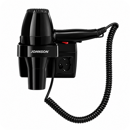JOHNSON MAXİFÖN SAÇ KURUTMA MAKİNESİ OTEL TİPİ DUVAR ASKILI 1600w 220v PRİZ + USB’ Lİ