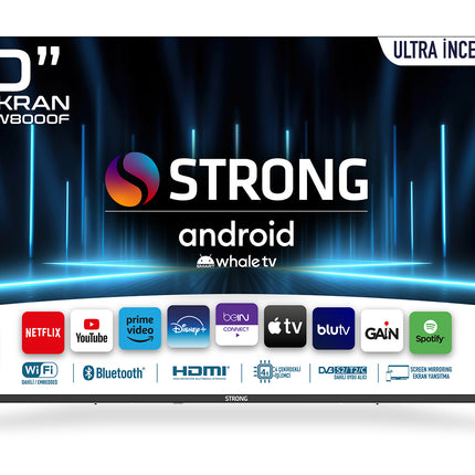 Otel Televizyonu ML50EW8000F 50’’ 127cm Ekran FRAMELESS 4K Ultra HD Whale TV LED 50" Android WhaleOS