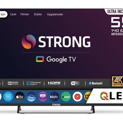 Otel Televizyonu MT55EG8000QF 55’’ 140cm Ekran FRAMELESS QLED 4K Ultra HD Google TV 55" Google TV QLED