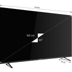 Otel Televizyonu MT65EG8000QF 65’’ 165cm Ekran FRAMELESS QLED 4K Ultra HD Google TV 65" Google TV QLED