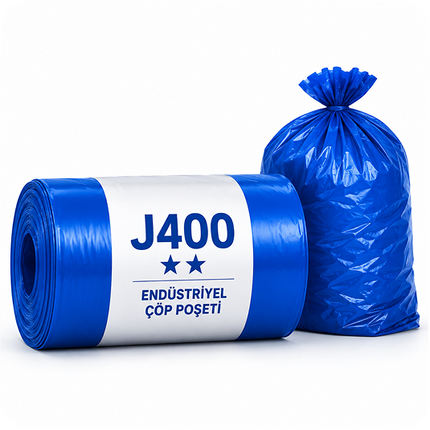 Mavi Endüstriyel Çöp Poşeti 80×110 cm – 10 Rulo - 400gr