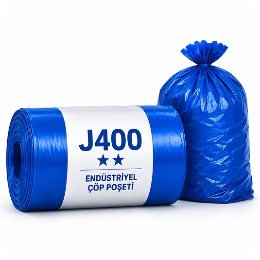 Mavi Endüstriyel Çöp Poşeti 80×110 cm – 10 Rulo - 400gr