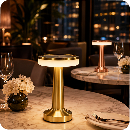 Oslo Şarjlı Masa Lambası – Gold / Rose Gold