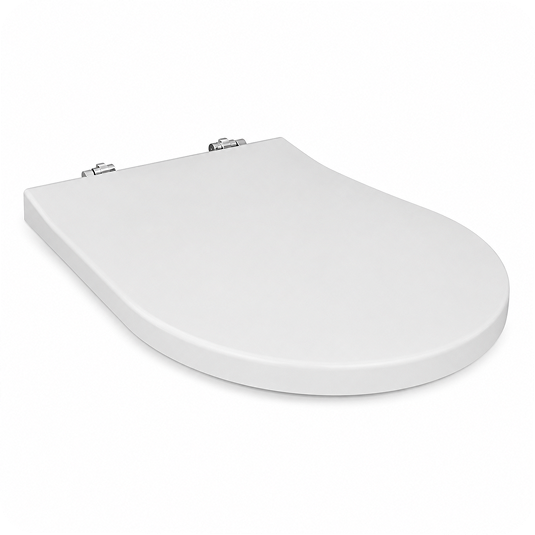Oval Thermoplast Slim Klozet Kapağı Beyaz