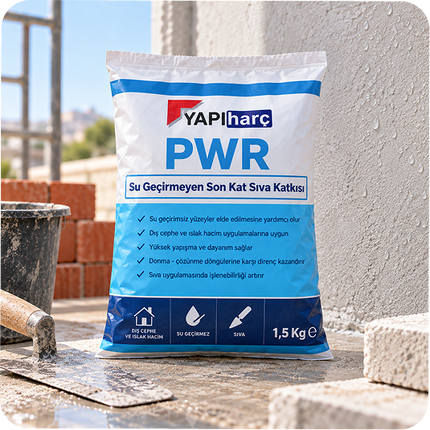 PWR Su Geçirmeyen Son Kat Sıva Katkısı 1,5 Kg