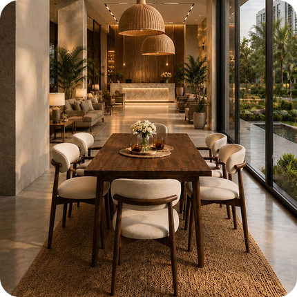 Polonya Modern Ahşap Restoran Sandalyesi
