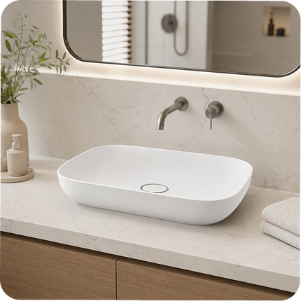 Premium 90 cm Tezgah Üstü Lavabo