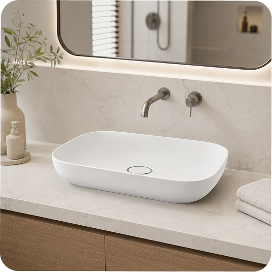 Premium 90 cm Tezgah Üstü Lavabo