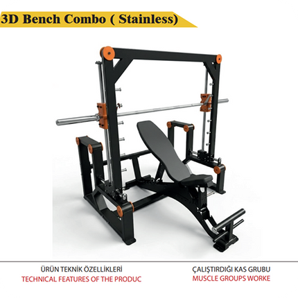 3D Bench Combo (Stainless)