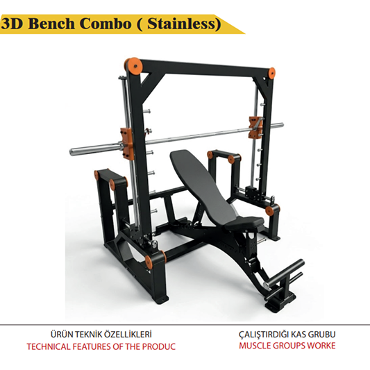 3D Bench Combo (Stainless)