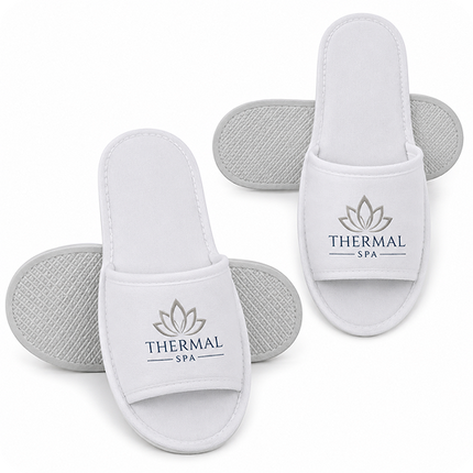 Logolu Otel Terliği Thermal - Spa Terlik
