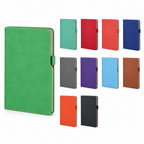 Renkli Kenar Boyalı Termo Deri Promosyon Defter – 14,5x21 cm