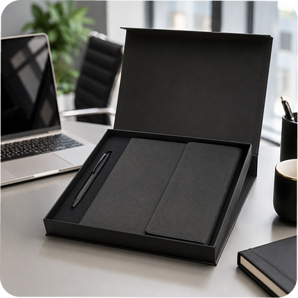 Siyah Defter & Kalem Set