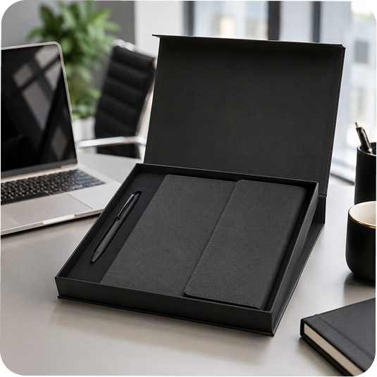 Siyah Defter & Kalem Set