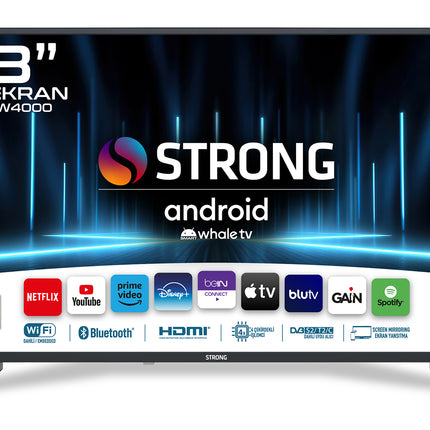 Otel Televizyonu  ML43EW4000 43’’ 109cm Ekran Full HD Uydu Alıcılı Whale TV LED 43" Android WhaleOS