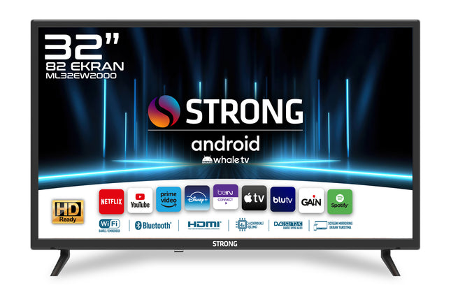 Otel Televizyonu ML32EW2000 32’’ 82cm Ekran HD Ready Uydu Alıcılı Whale TV LED32" Android WhaleOS