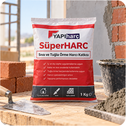 SüperHARC Sıva ve Tuğla Örme Harcı Katkısı 1 Kg
