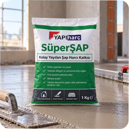 SüperŞAP Kolay Yayılan Şap Harcı Katkısı 1 Kg