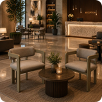 Trabzon Kollu Ahşap Otel Sandalyesi