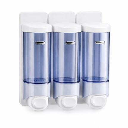 Üçlü Sıvı Sabun & Şampuan Dispenseri 3×250 ml – ABS