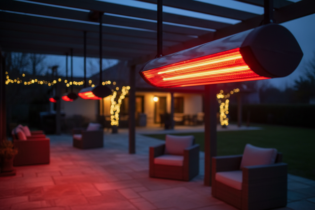kırmızı ışıklı elektrikli ısıtıcılar