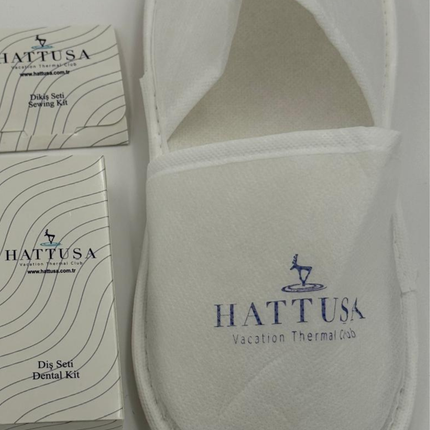 Logo Baskılı Biyeli Tela Terlik